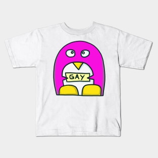 gay penguin Kids T-Shirt